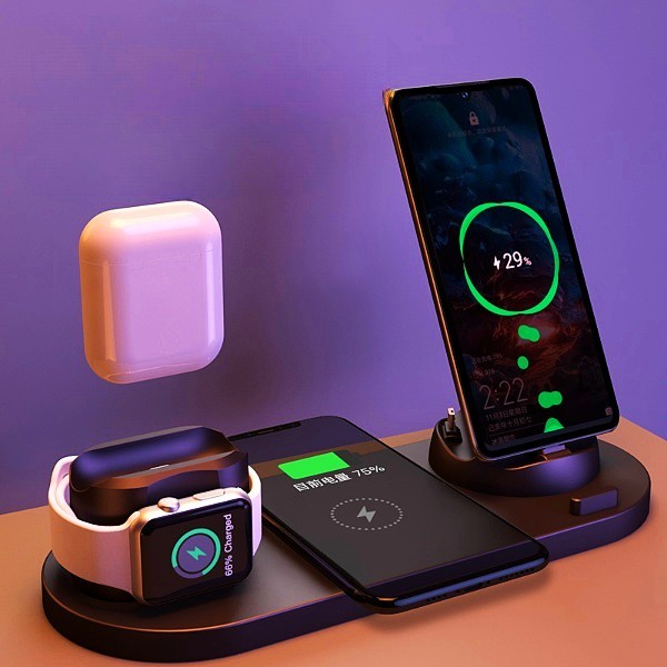 Wireless Fast Charger 6 in 1 Dock