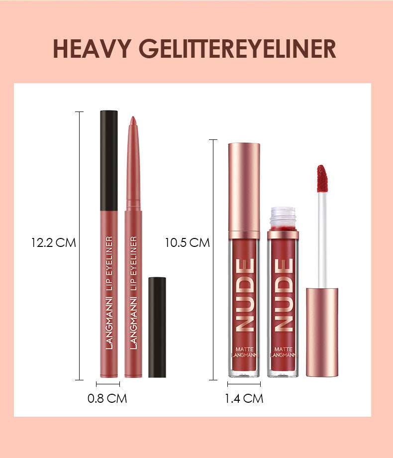 Lip Liner and Matte Lipstick 12-Piece Set