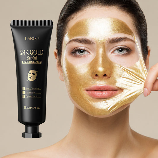 Gold Foil Snail Tear-Off Mask Care