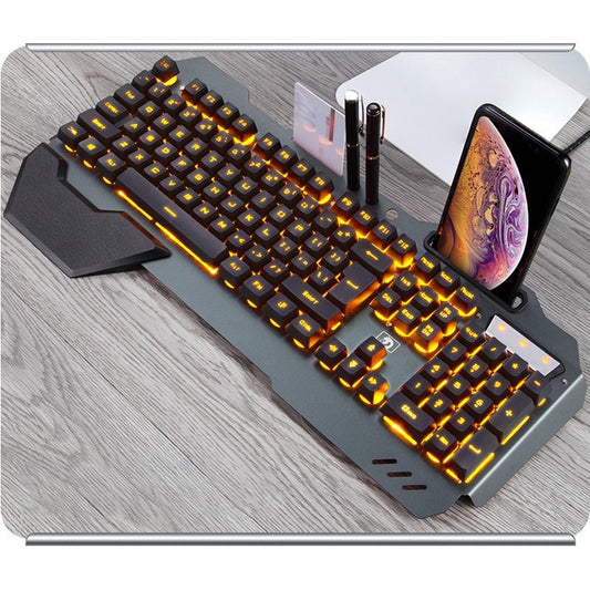 Ergonomic Wired Gaming Keyboard RGB