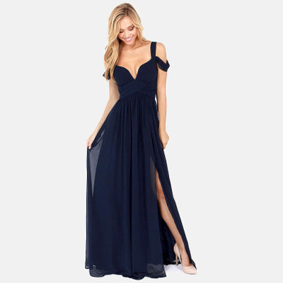 Long Floor Length Pleated Greek Dress