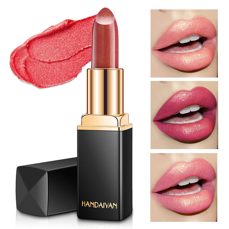Shiny Metallic Pearlescent Gilt Lipstick