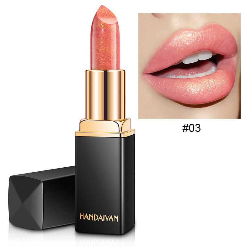 Shiny Metallic Pearlescent Gilt Lipstick