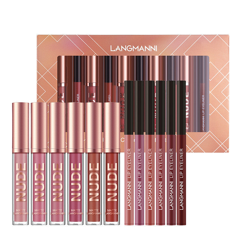 Lip Liner and Matte Lipstick 12-Piece Set
