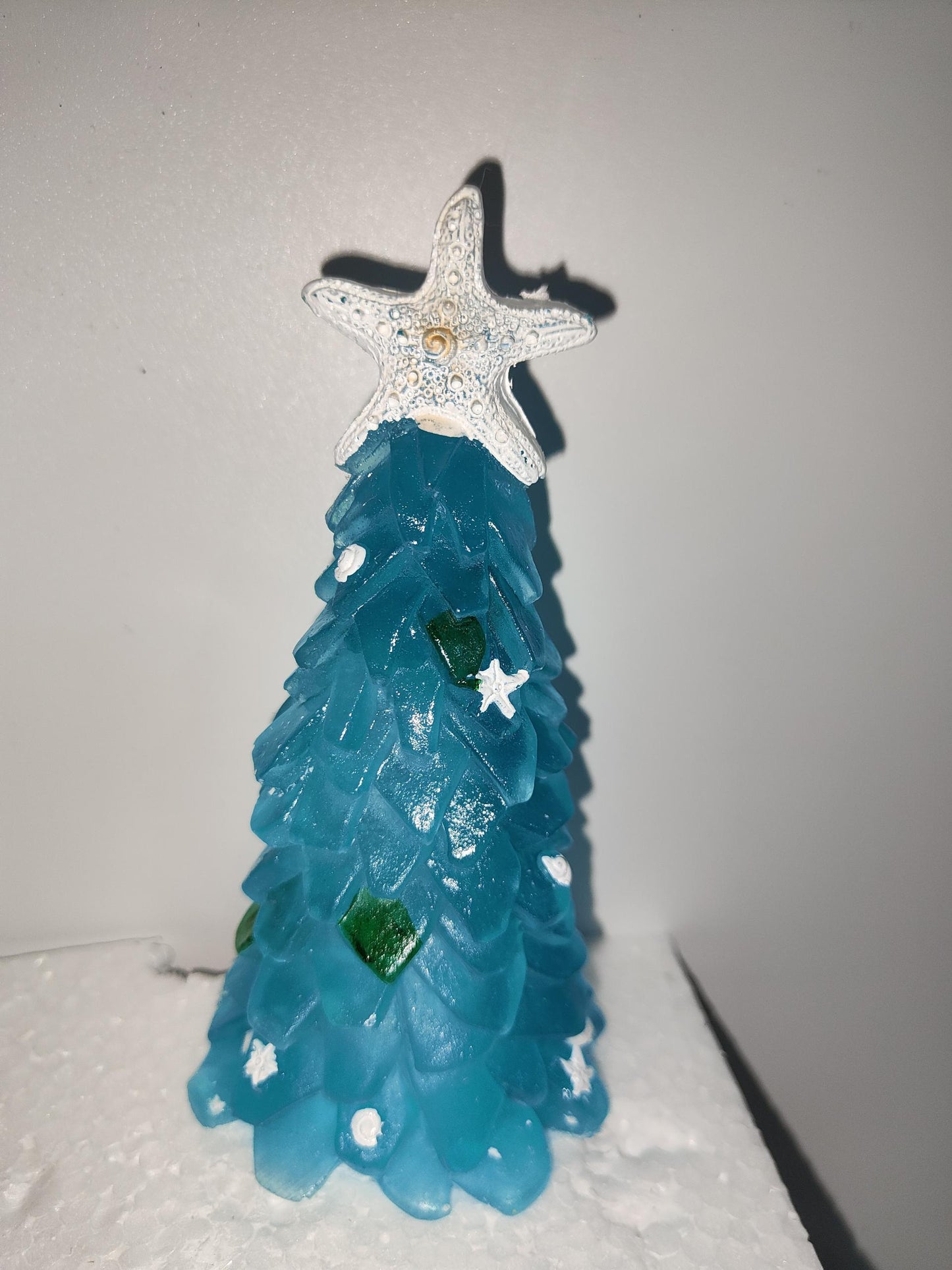 Christmas Decoration Blue Glass Tree