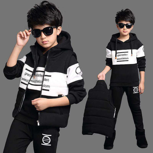 Boys Clothes Sport Suit 3pcs Casual Set