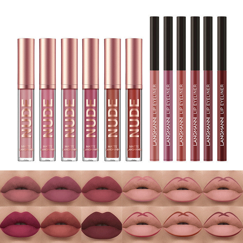 Lip Liner and Matte Lipstick 12-Piece Set