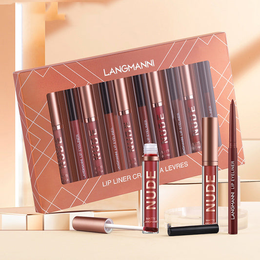 Lip Liner and Matte Lipstick 12-Piece Set